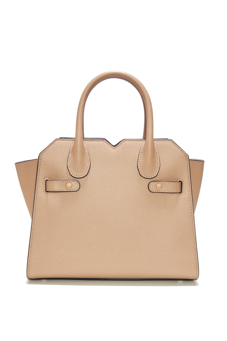 Milano mini textured-leather tote