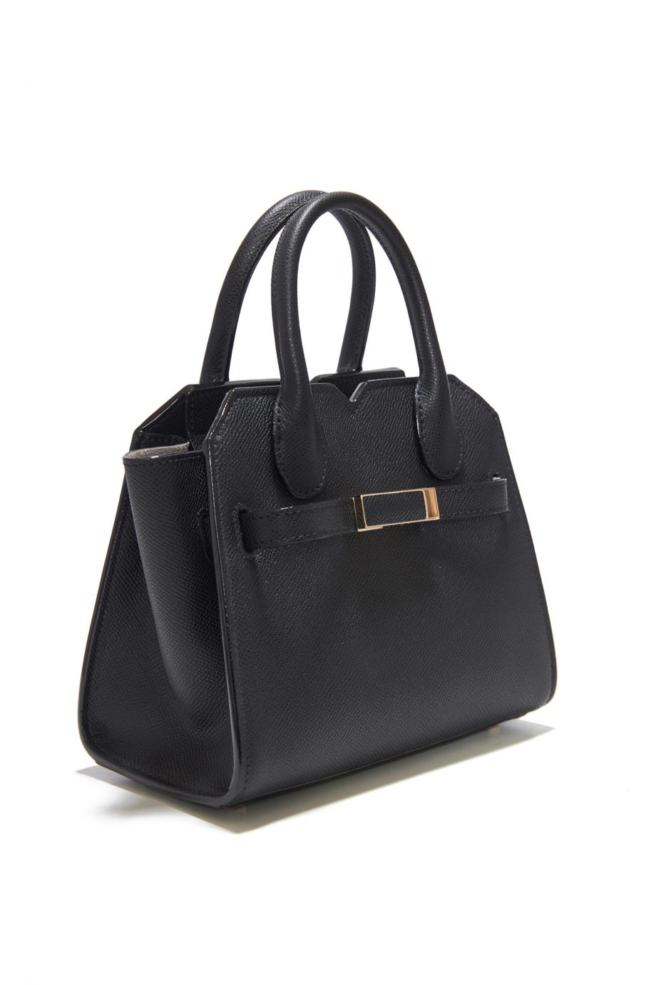 Milano micro textured-leather tote