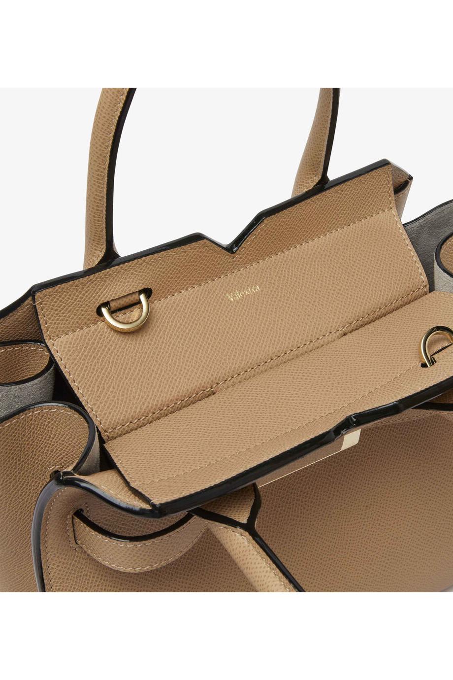 Milano mini textured-leather tote