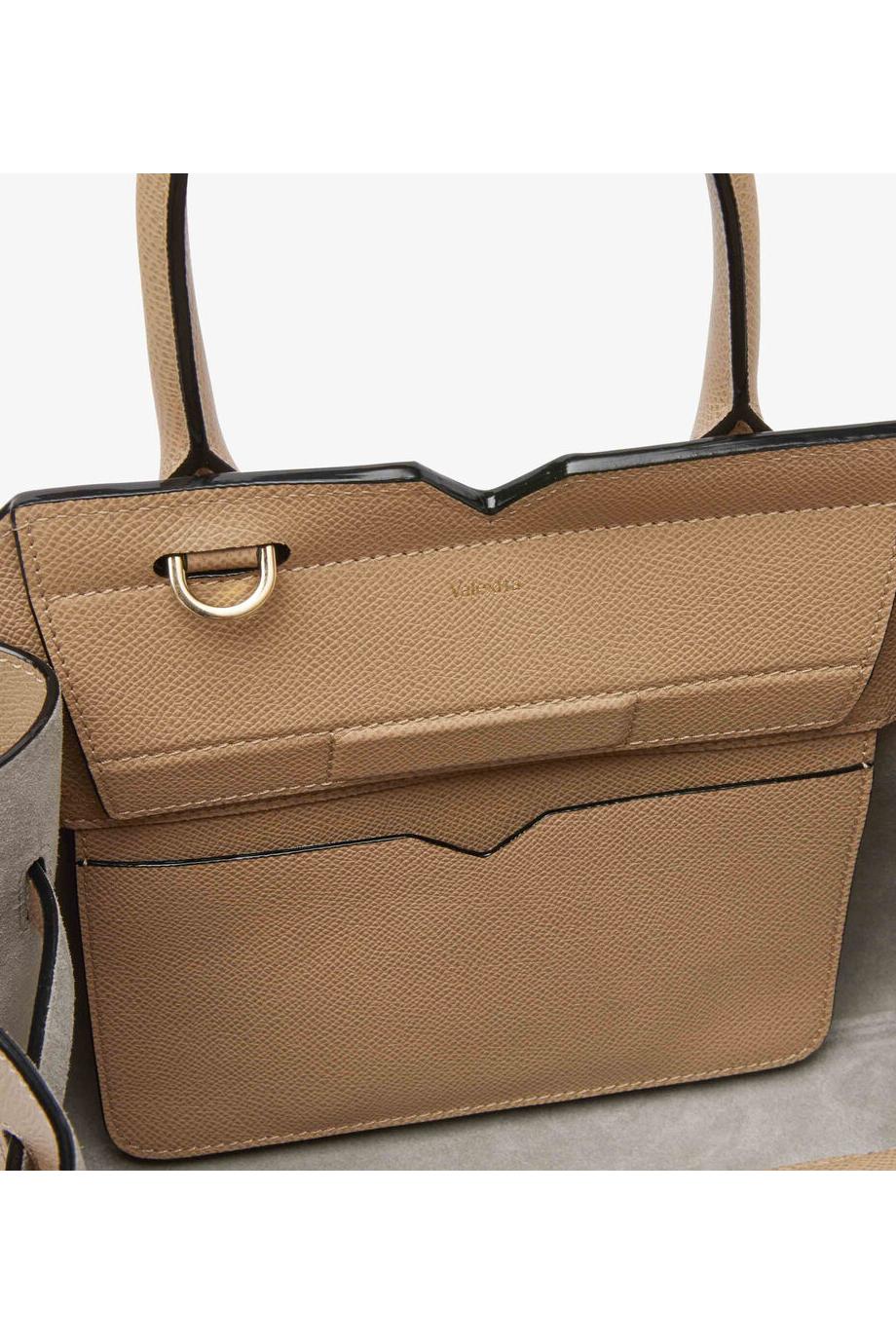 Milano mini textured-leather tote