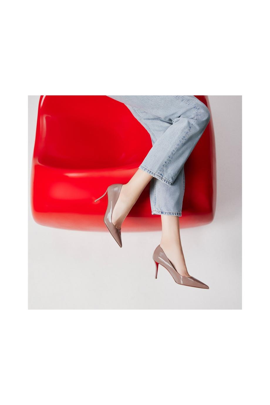 Miss Z 80mm patent calf leather pums
