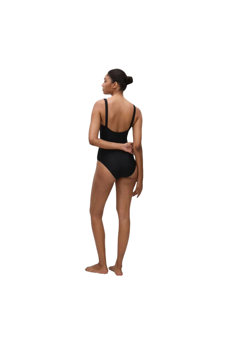 Square-neck swimsuit