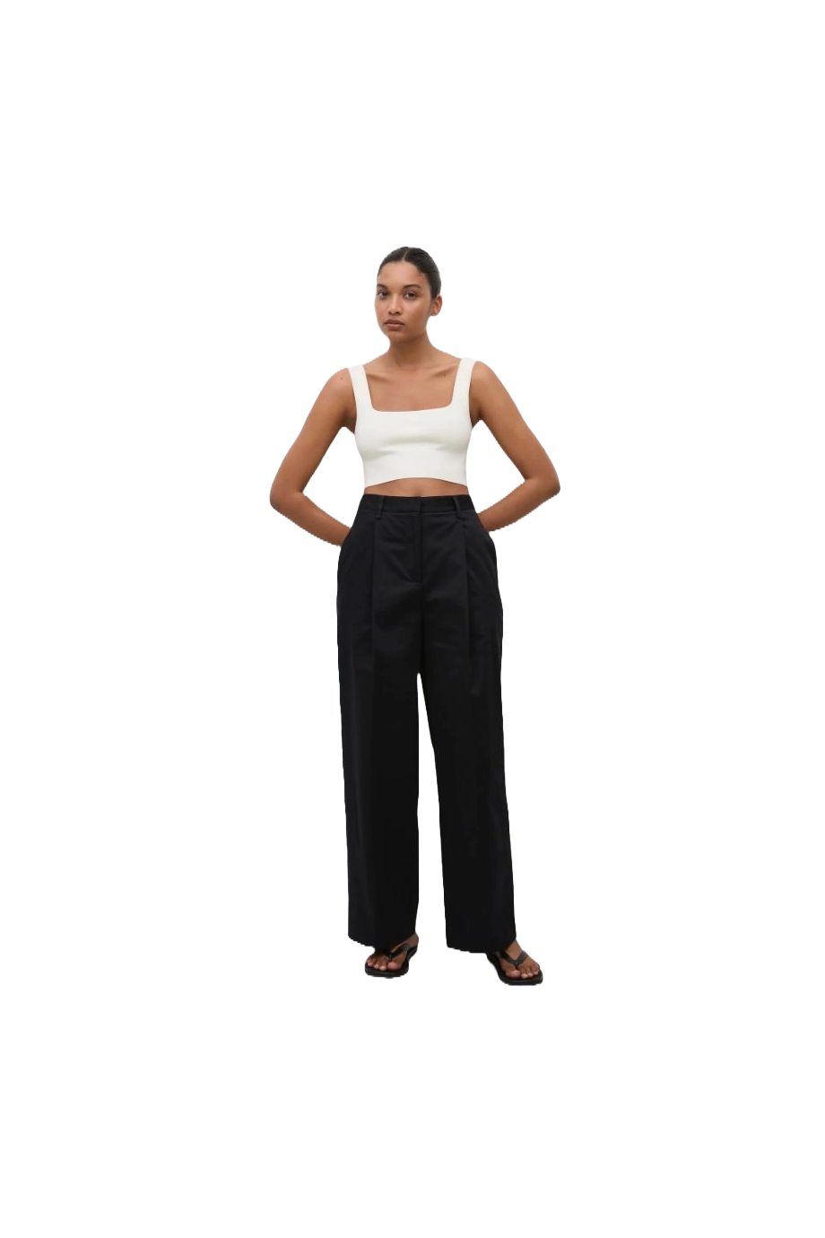 Knitted crop top