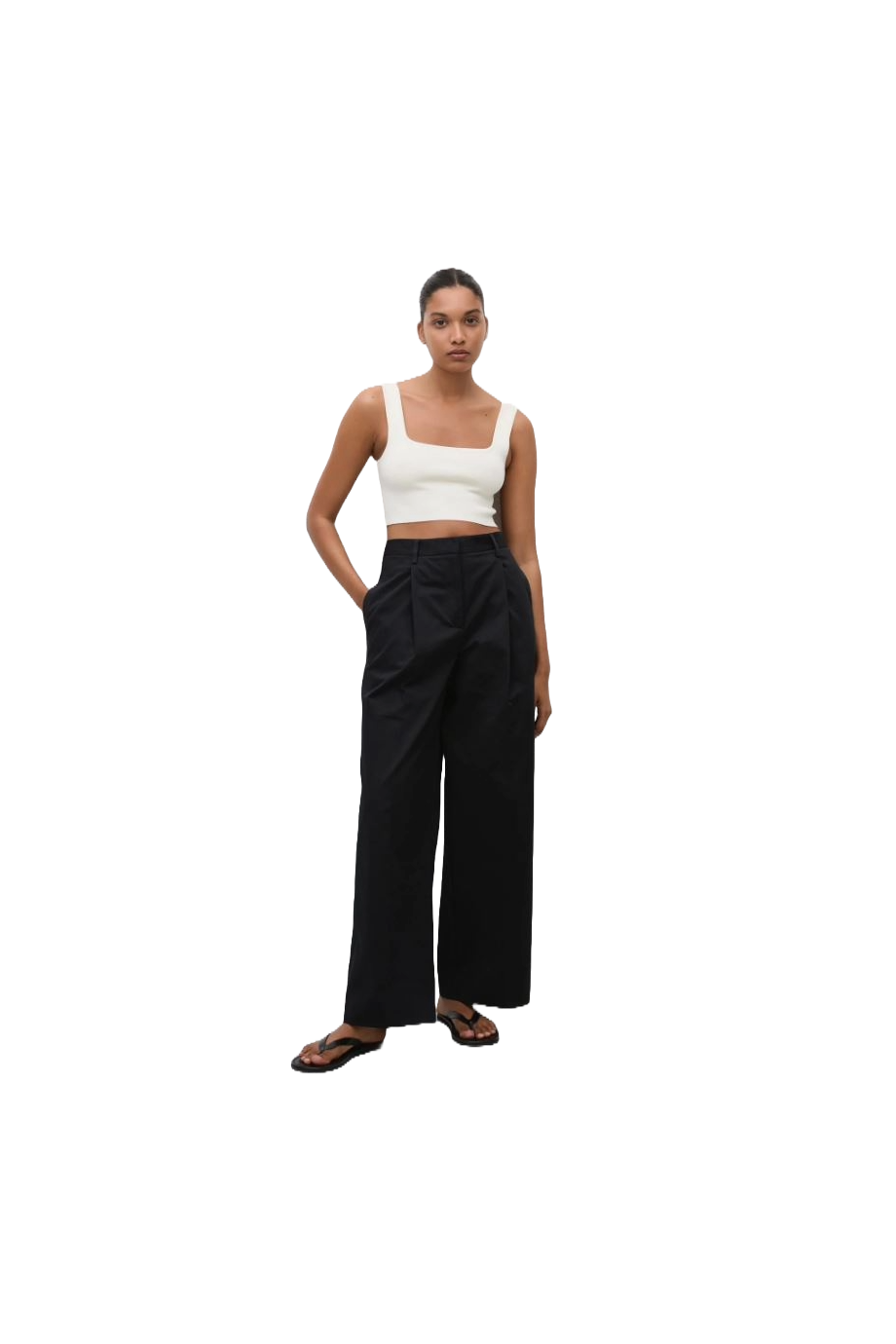 Knitted crop top