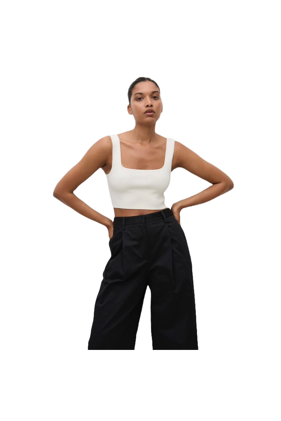 Knitted crop top