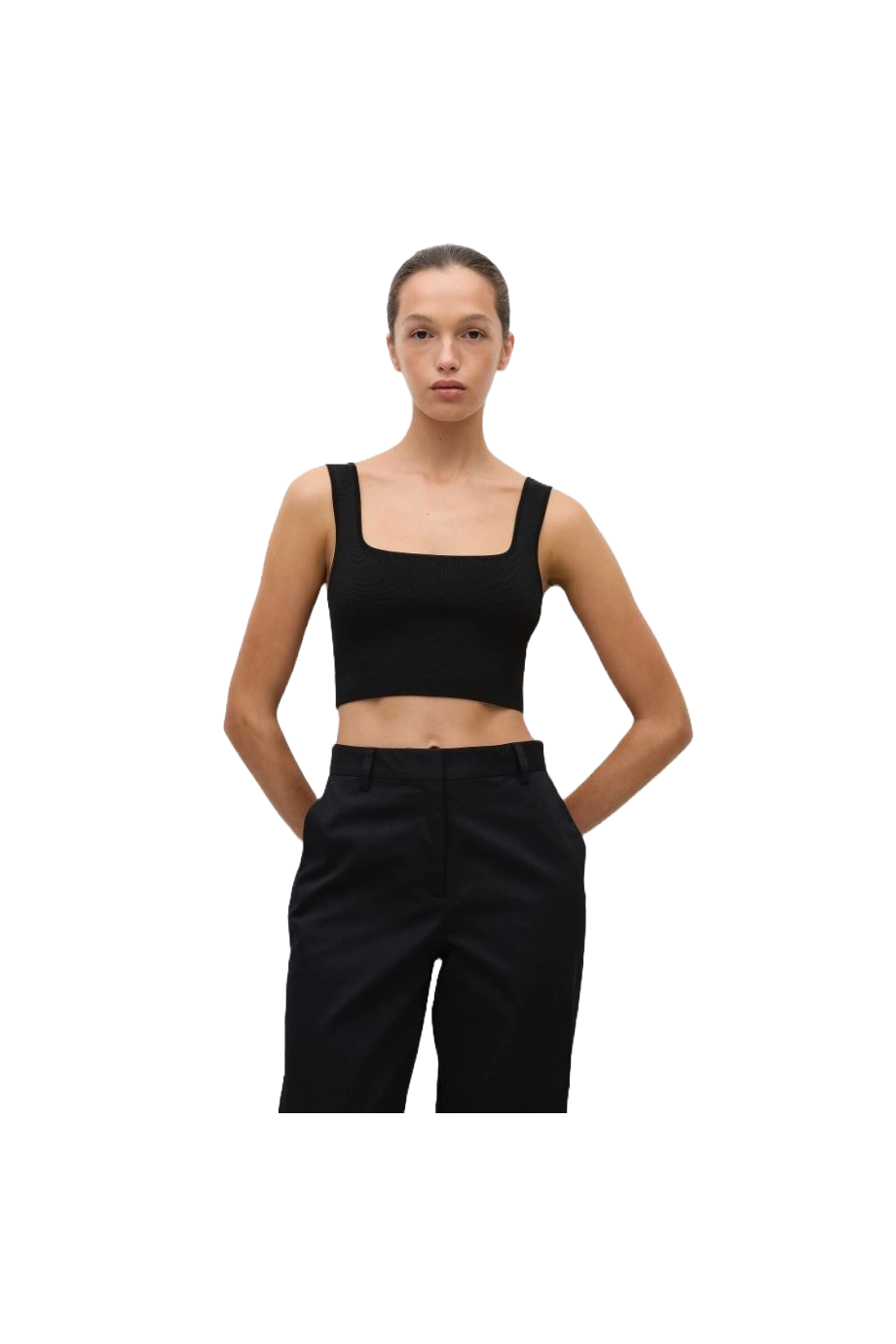 Knitted crop top