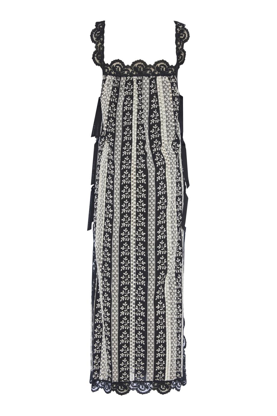 Fiocchini embroidered cotton midi dressED
