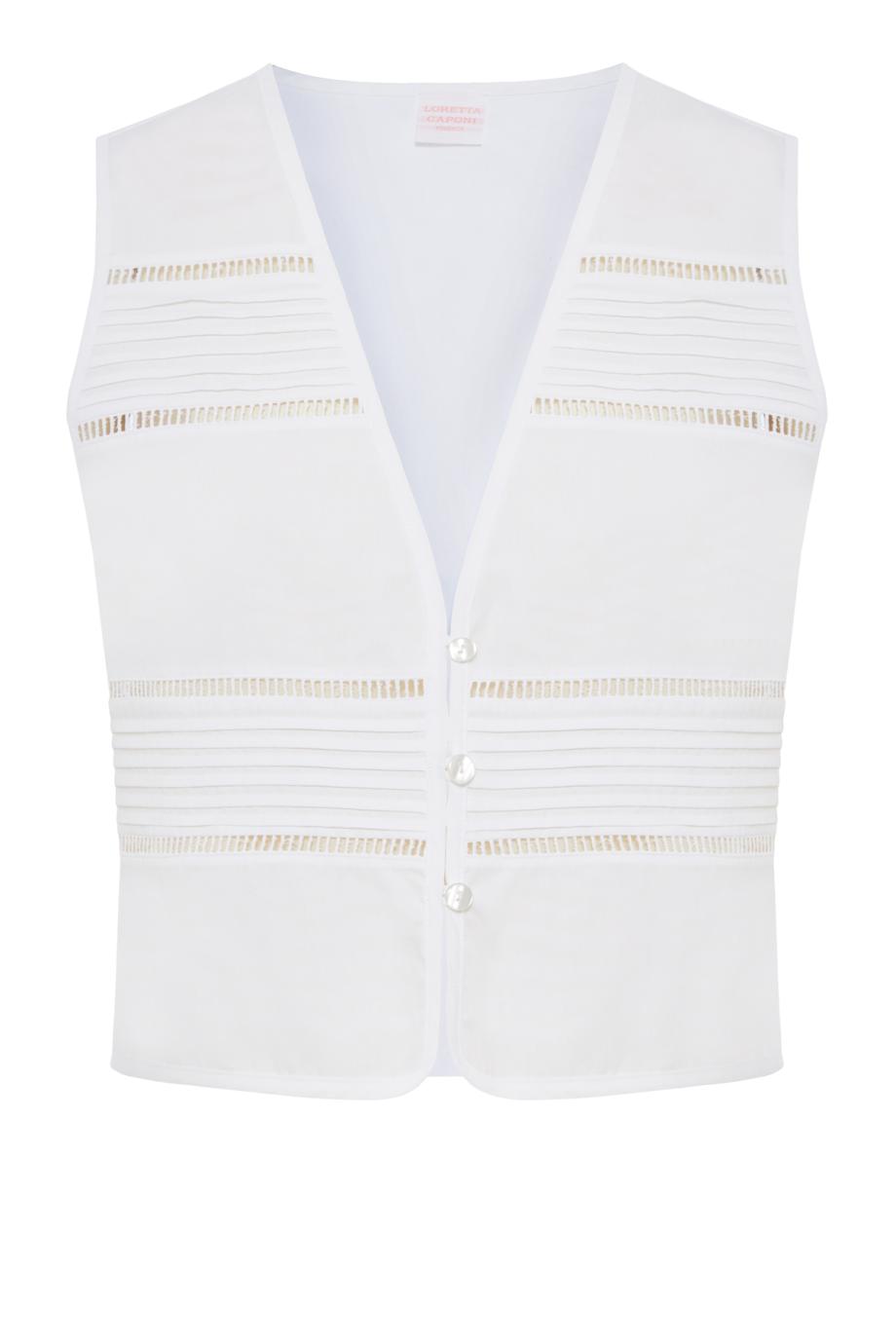 Giannina embroidered cotton top
