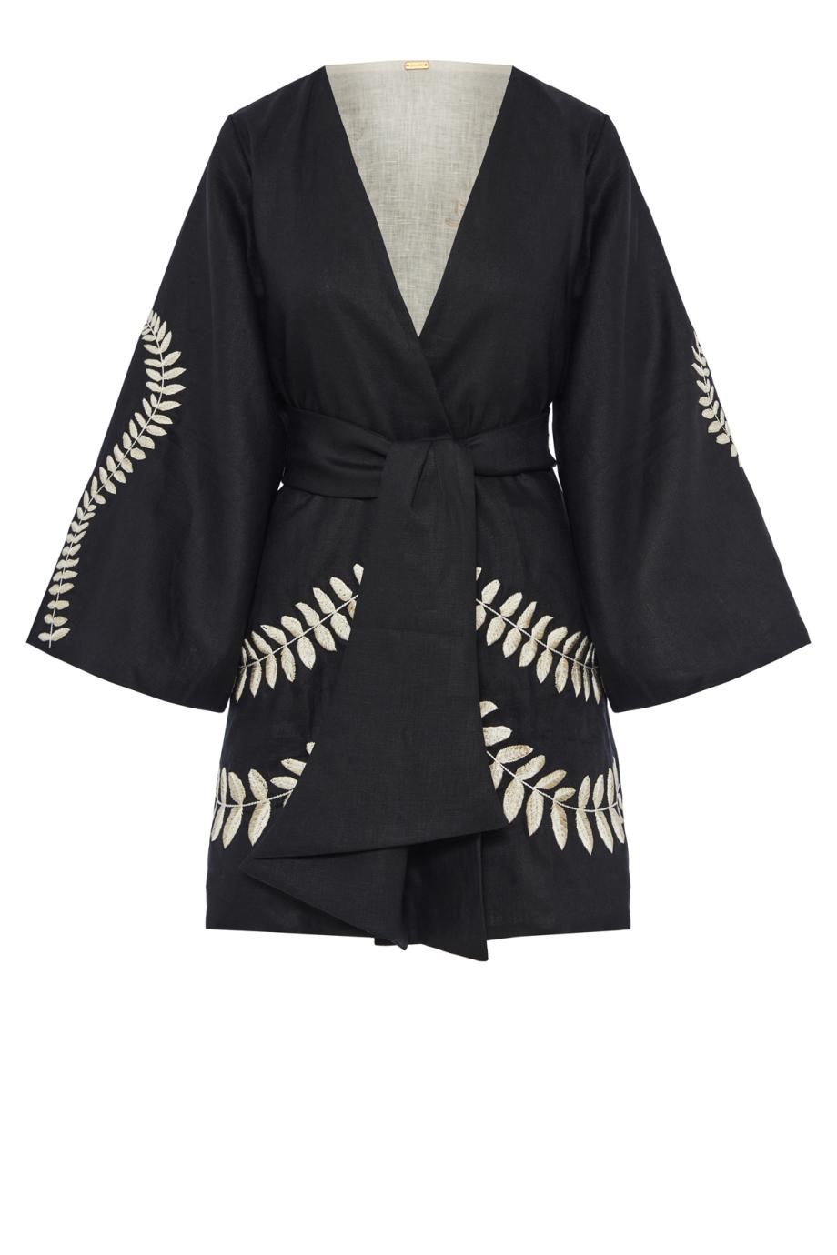 Joaquina embroidered linen tunic