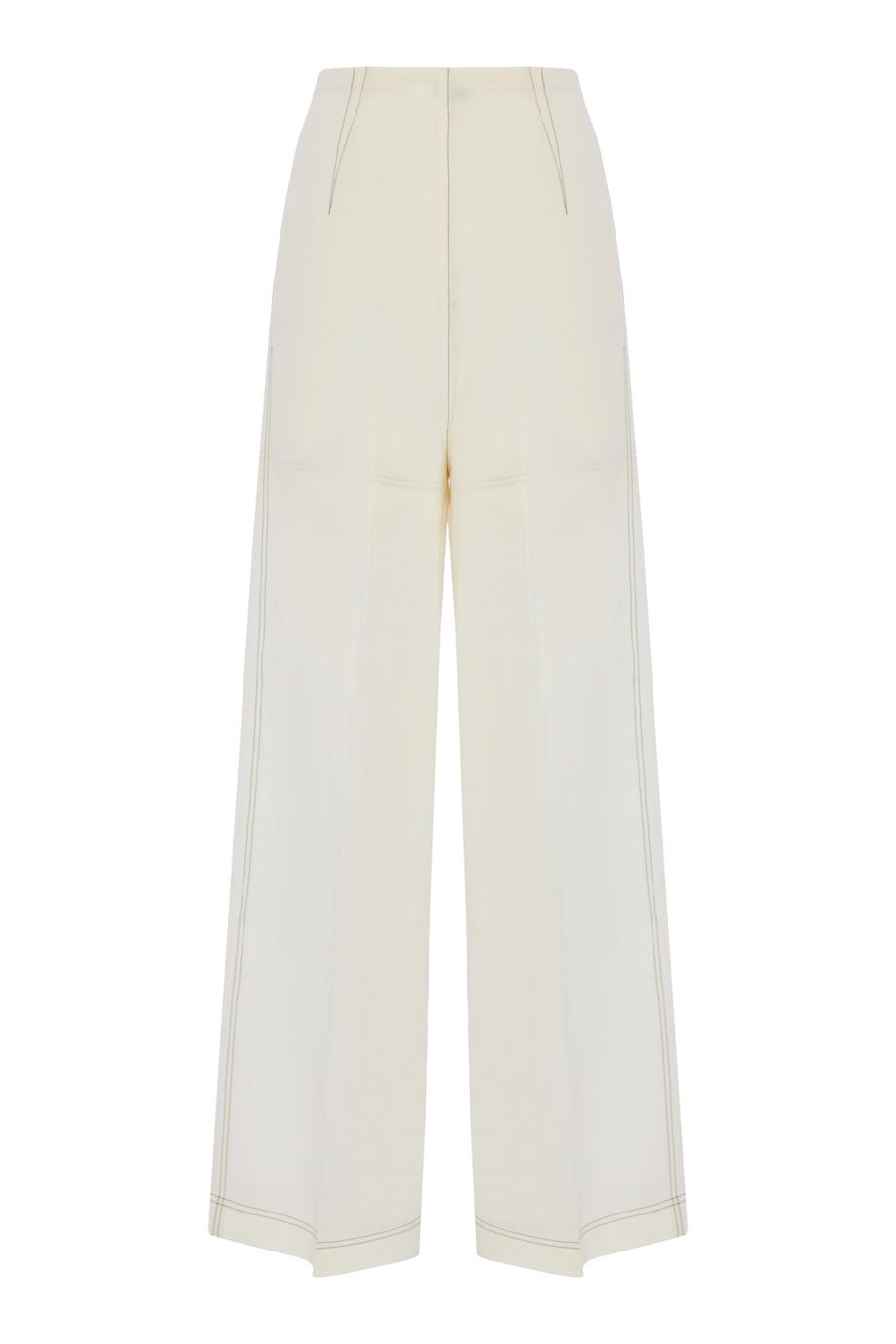 High-rise cotton jeans