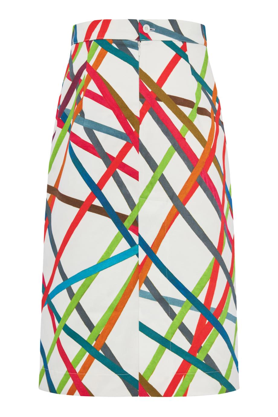 Bomba printed cotton midi skirt