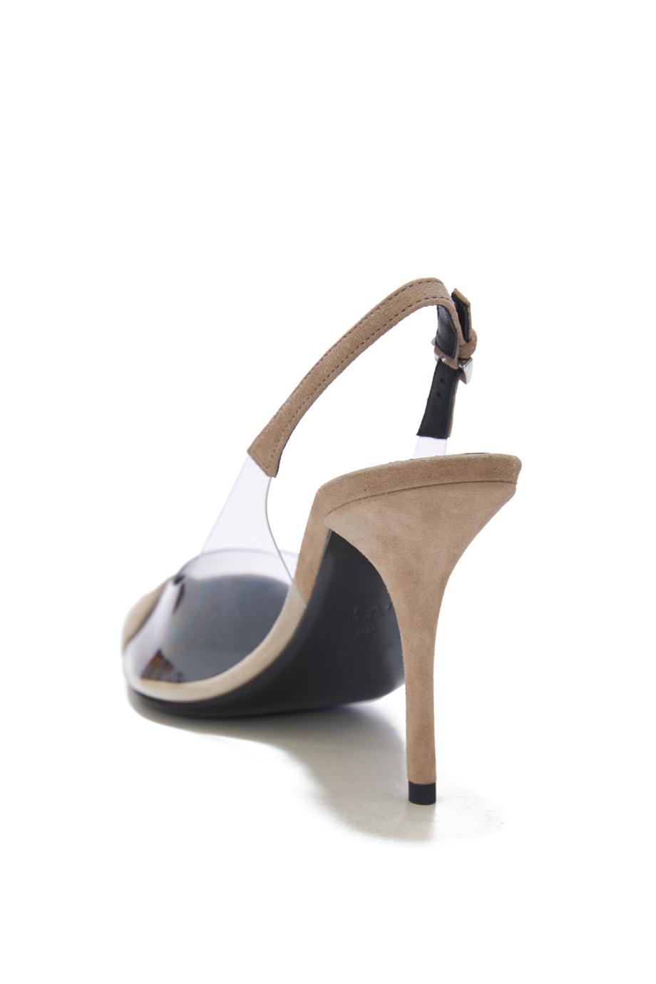 Heart 90 suede pumps