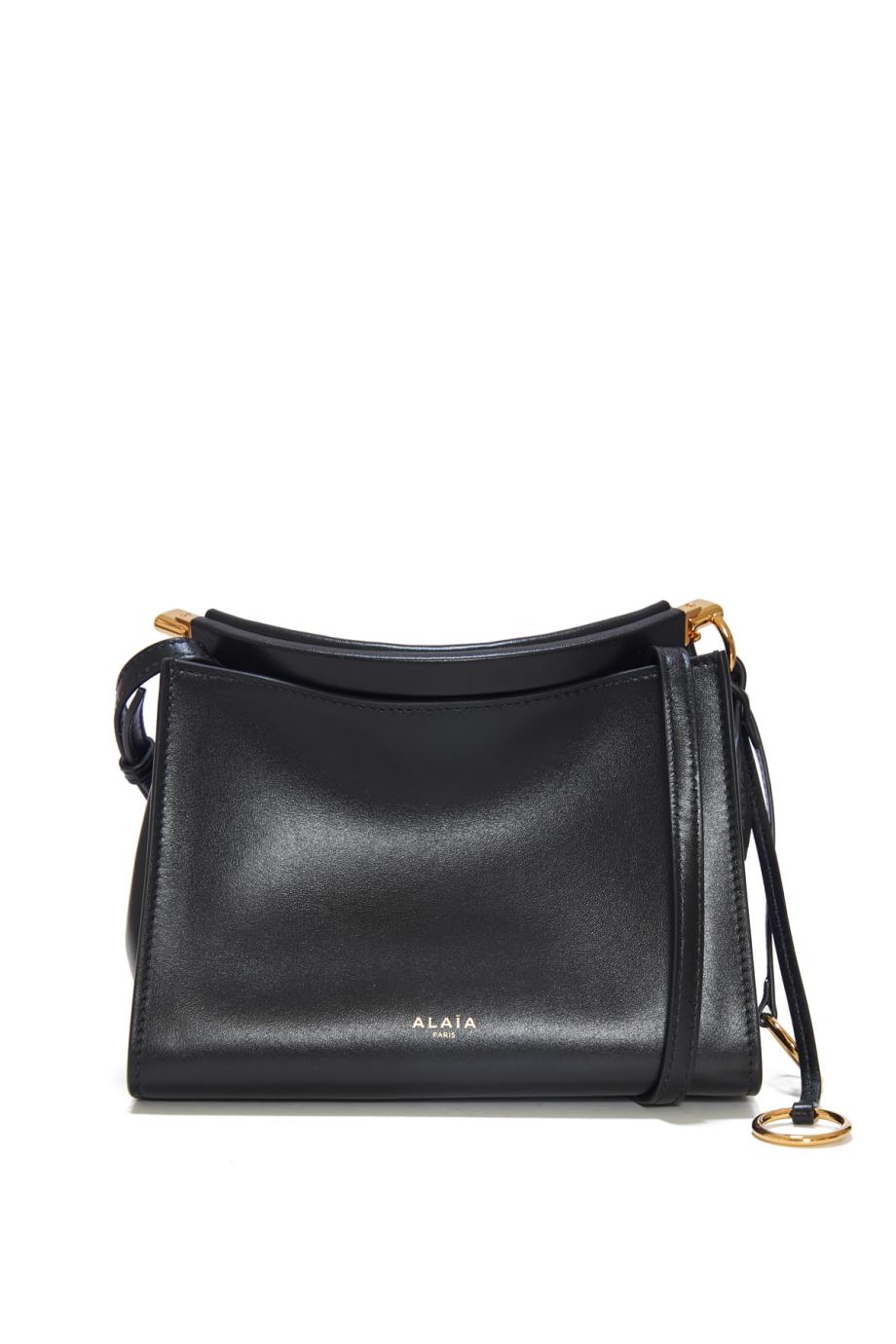 Le Click Curved square small leather shoulder bag