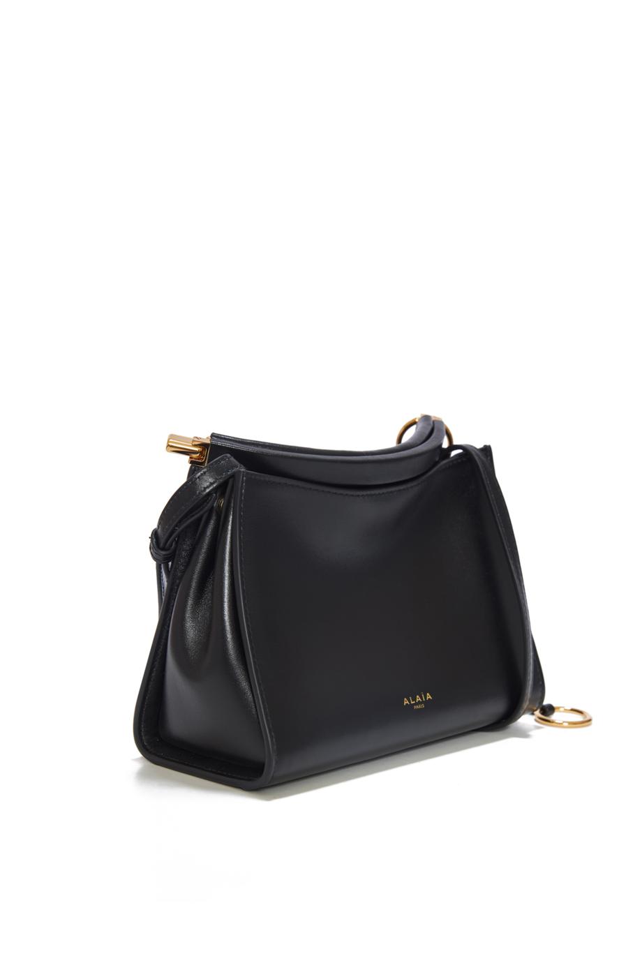 Le Click Curved square small leather shoulder bag