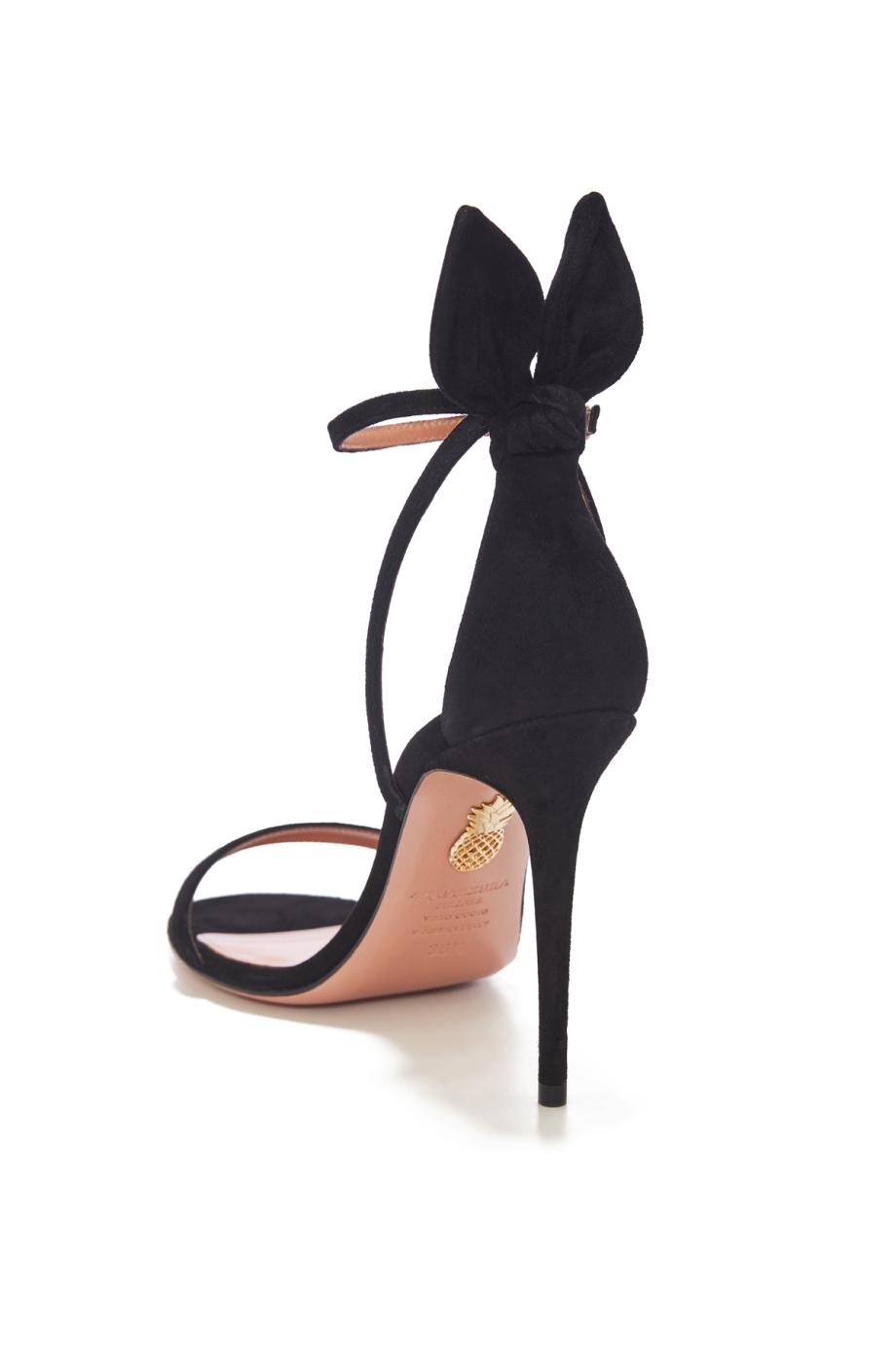 Bow Tie 105 suede sandals