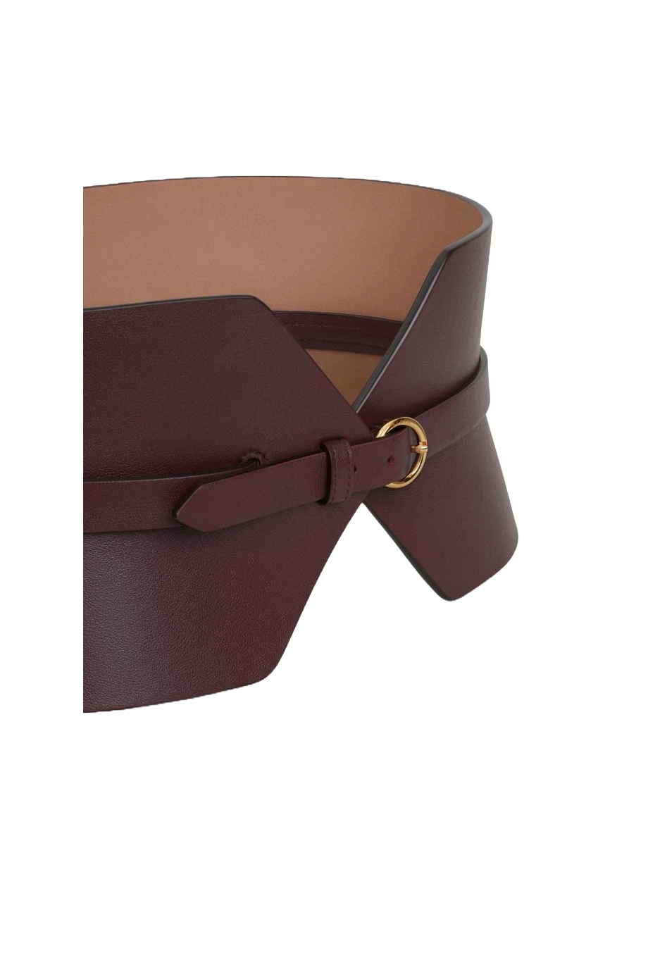 Leather bustier belt
