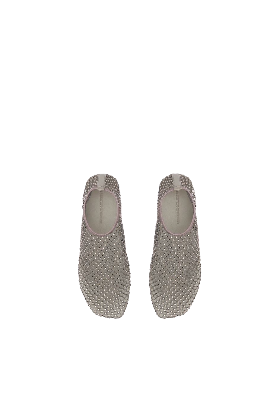 Minette crystal-embellished textile flats