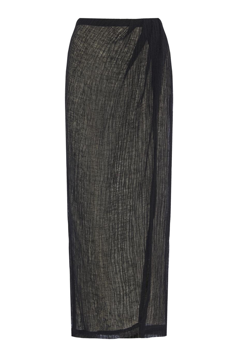 Linen-blend gauze sarong