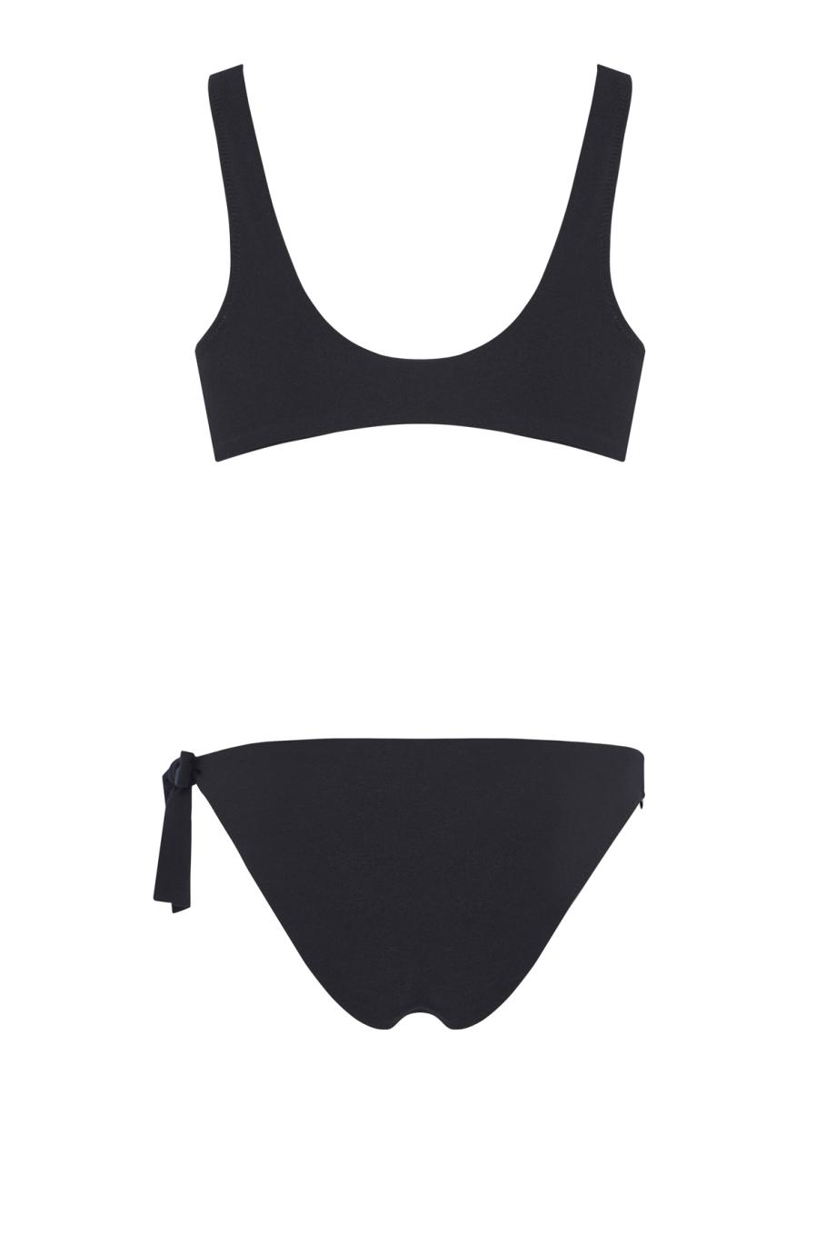 Bow crepe bikini