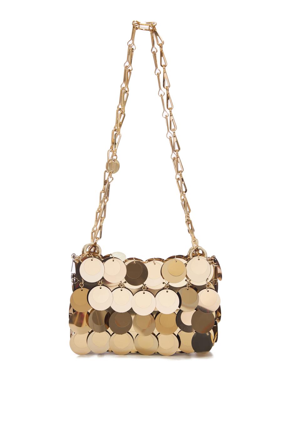 Sparkle discs nano paillette shoulder bag