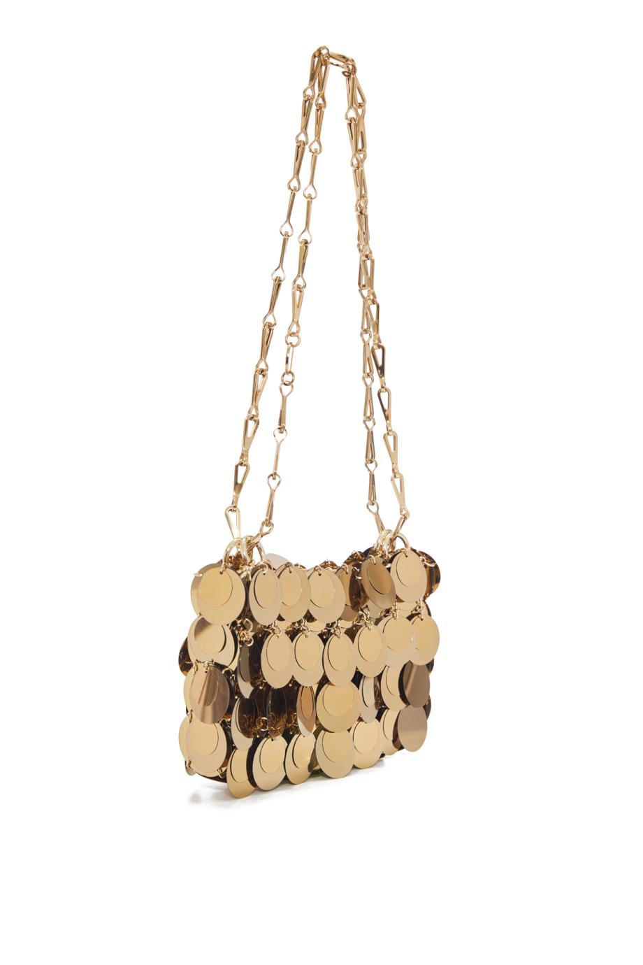 Sparkle discs nano paillette shoulder bag