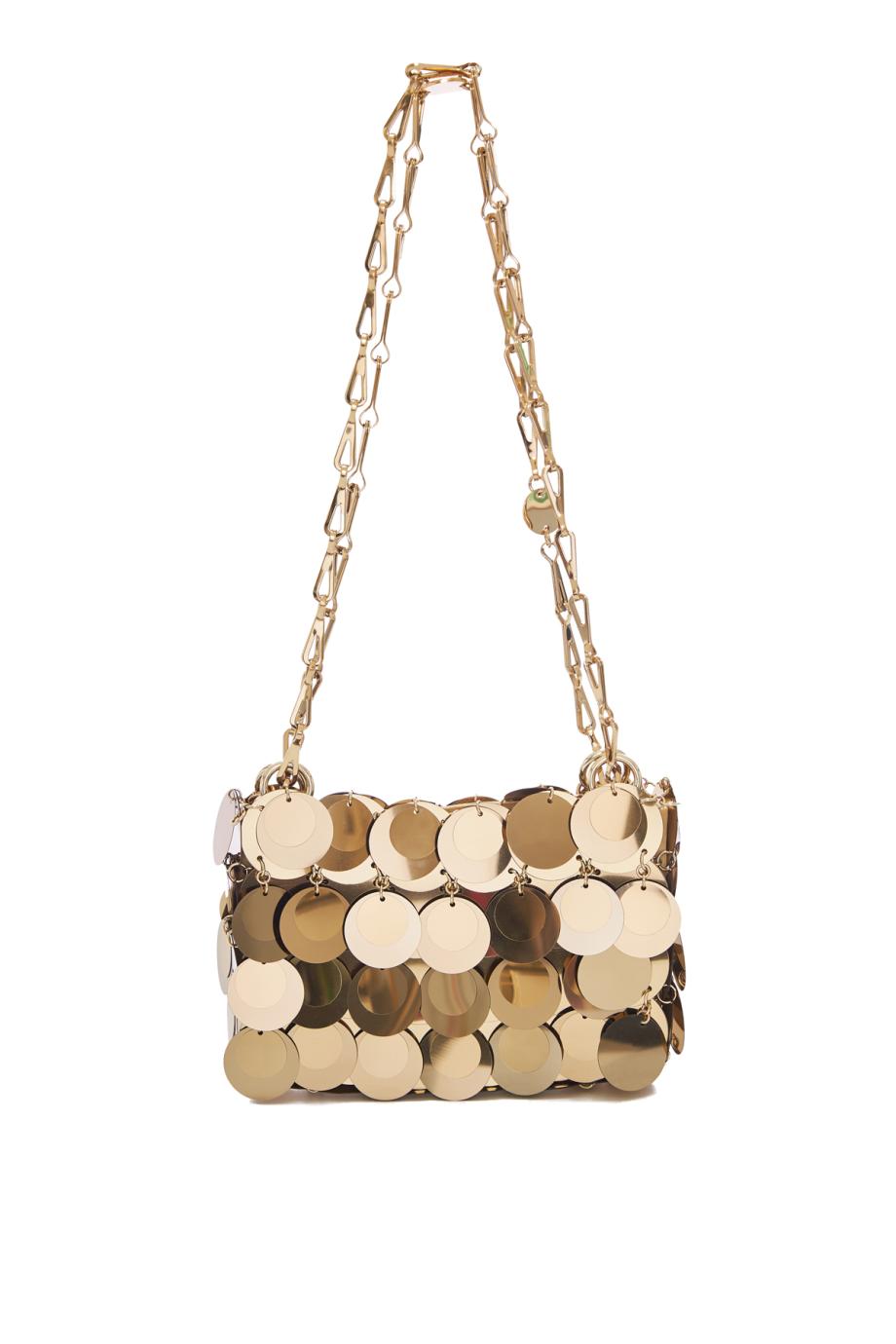 Sparkle discs nano paillette shoulder bag