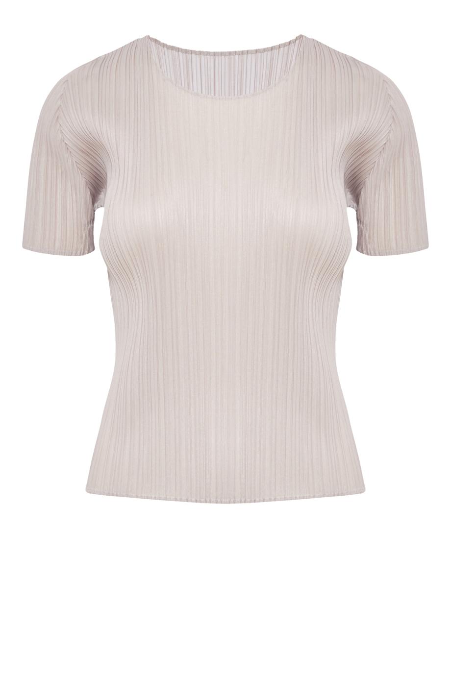 Plissé crepe top