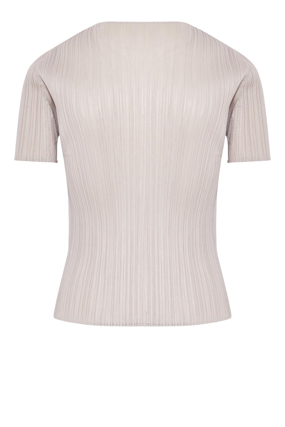Plissé crepe top