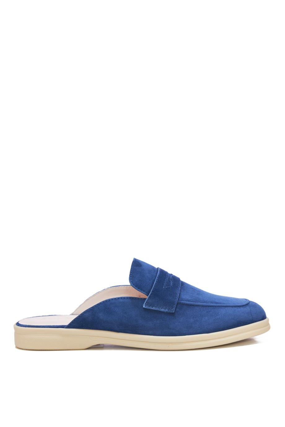 Riviera suede mules