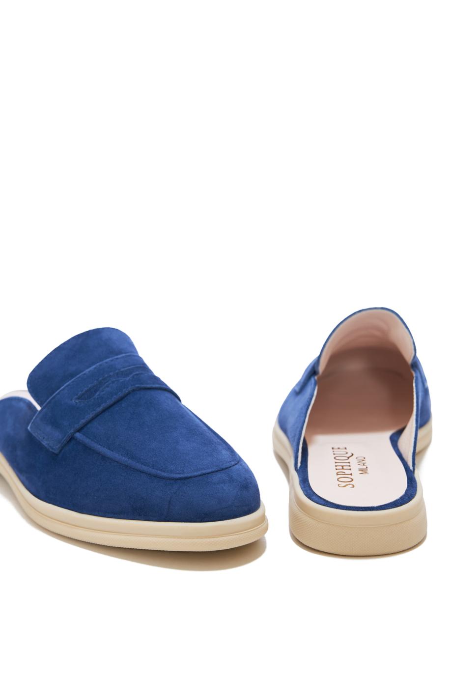 Riviera suede mules
