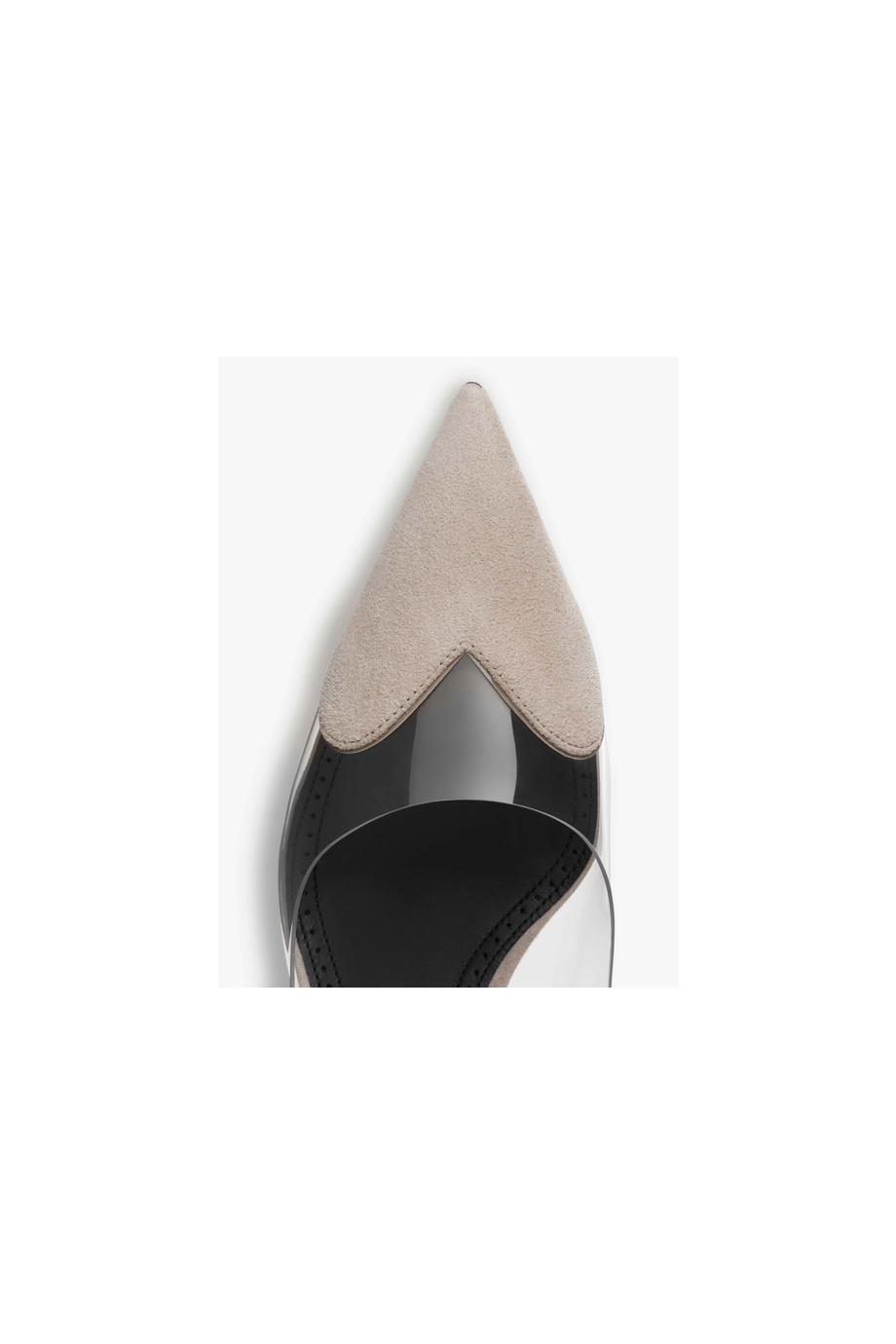 Heart 90 suede pumps 