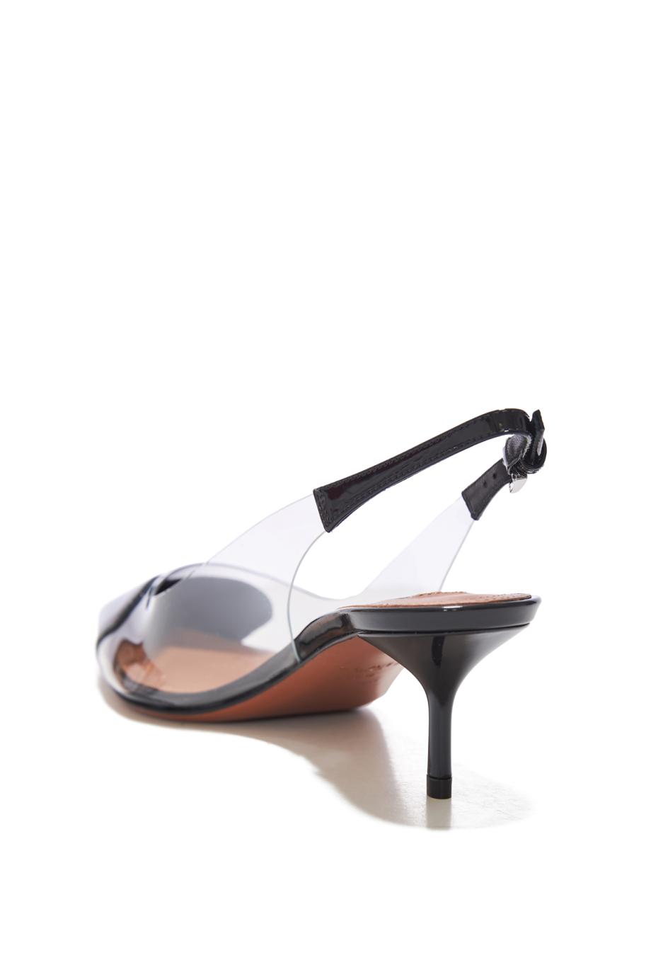 Le cœur slingbacks in patent lambskin 55 mules