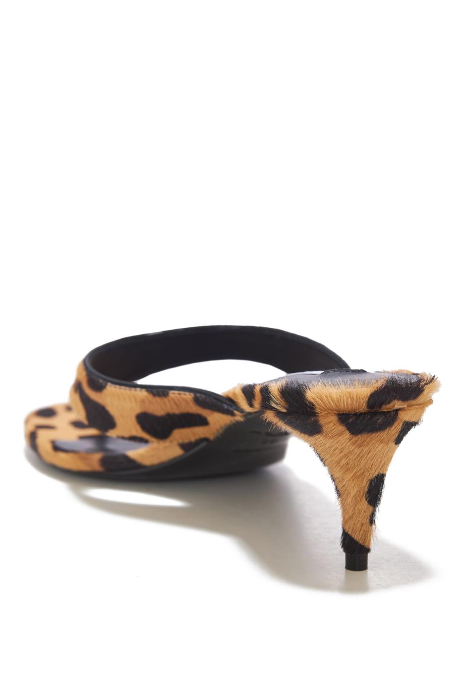 ΠΕΔΙΛΑ TONG MULES 55 LEOPARD HAIR