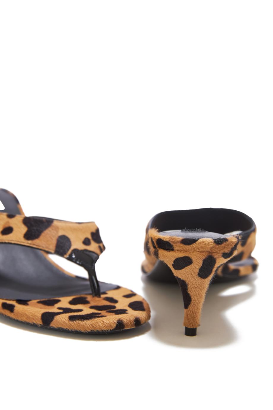 Infradito thong calf-hair 55 mules