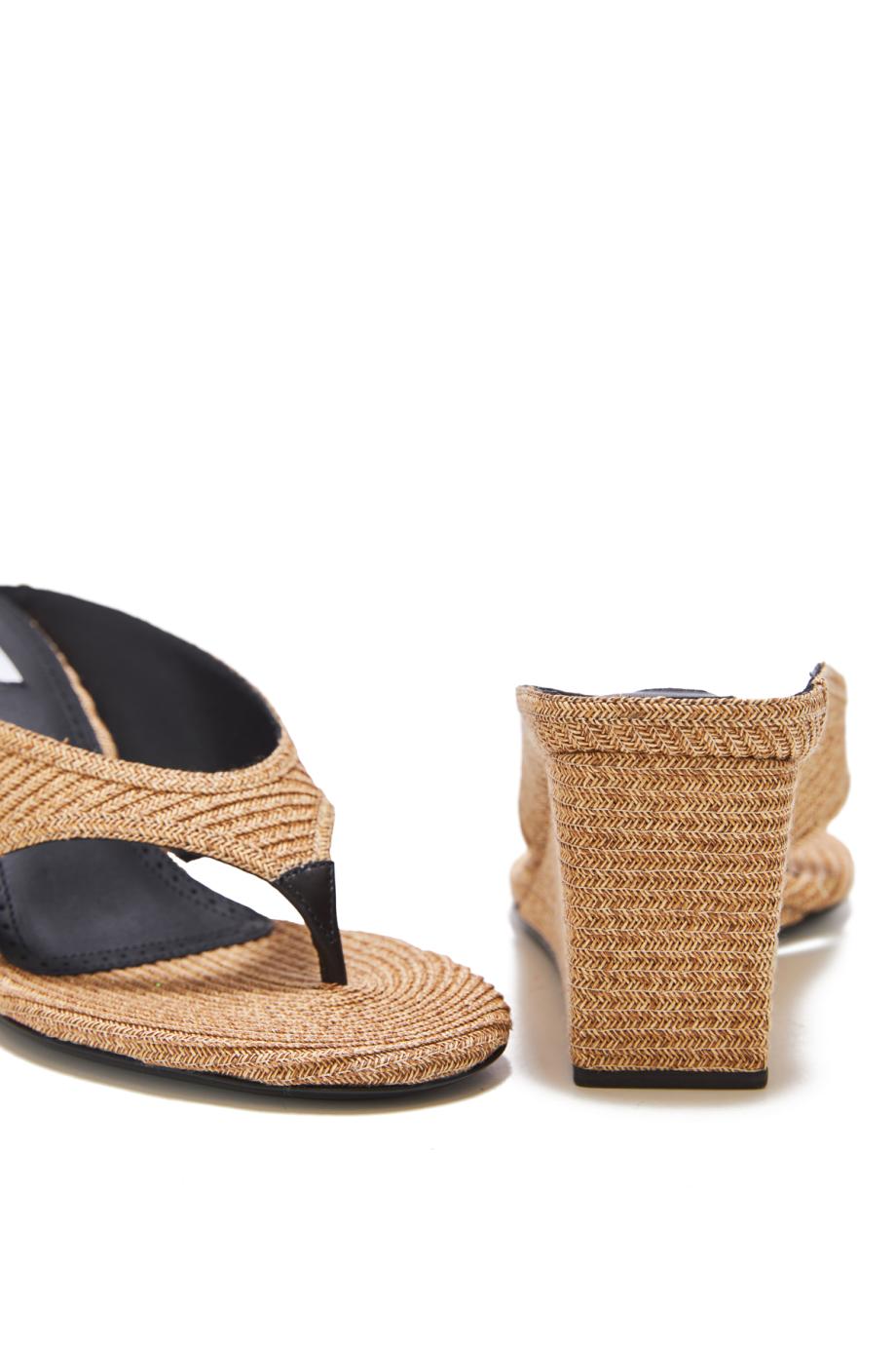 Cube thong paper 75 wedge sandals