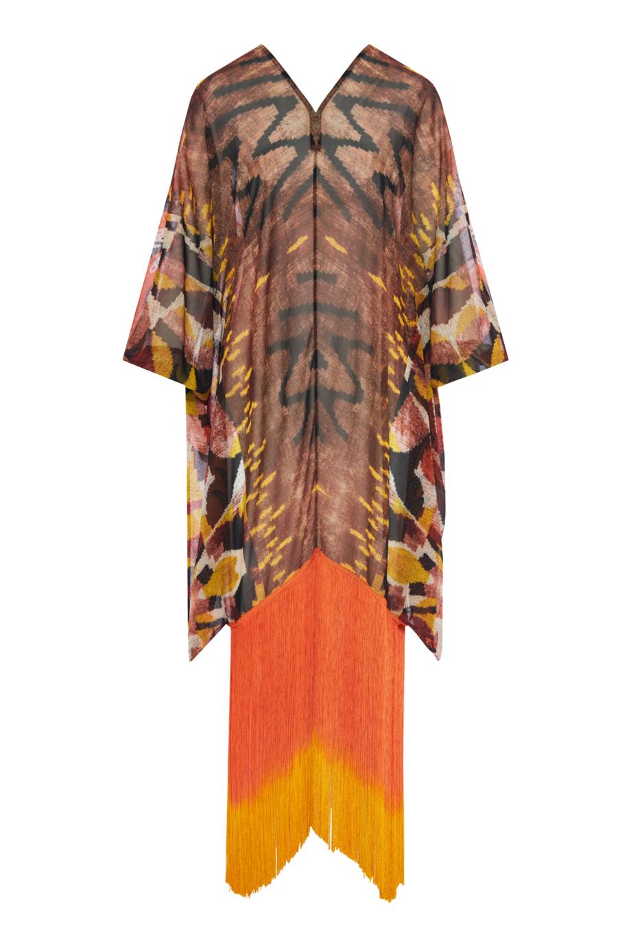 56 Whispers of the Earth silk-blend maxi dress