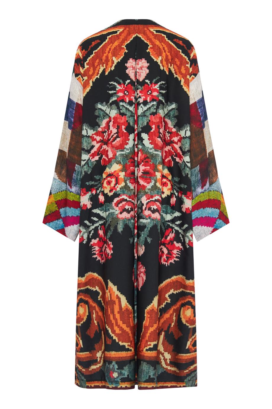 20 Whispers of the Earth silk-blend kimono