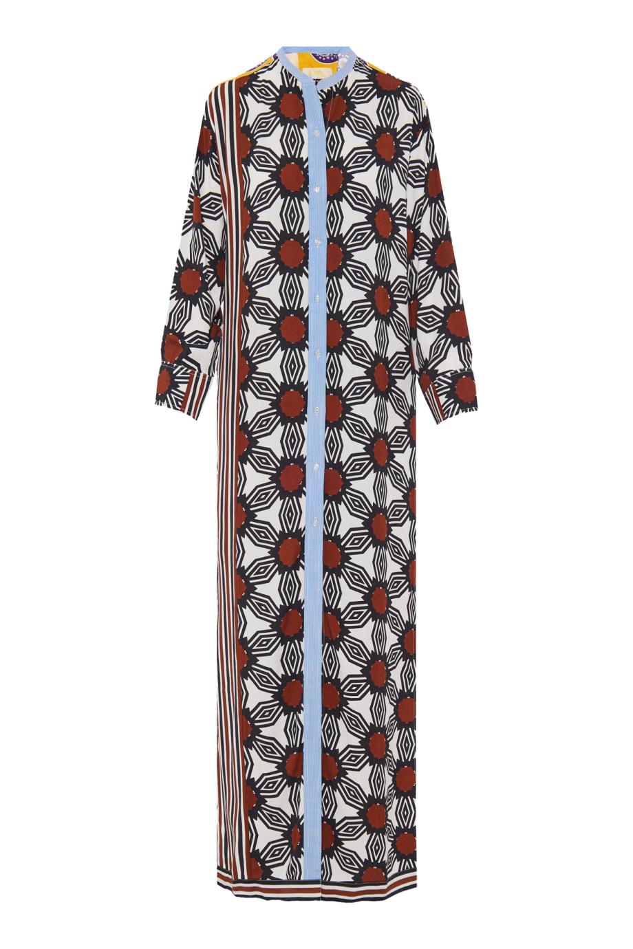 Wema printed cotton midi dress