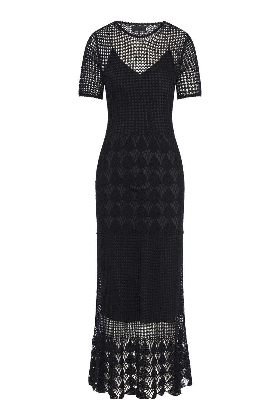Yoko crochet cotton maxi dress
