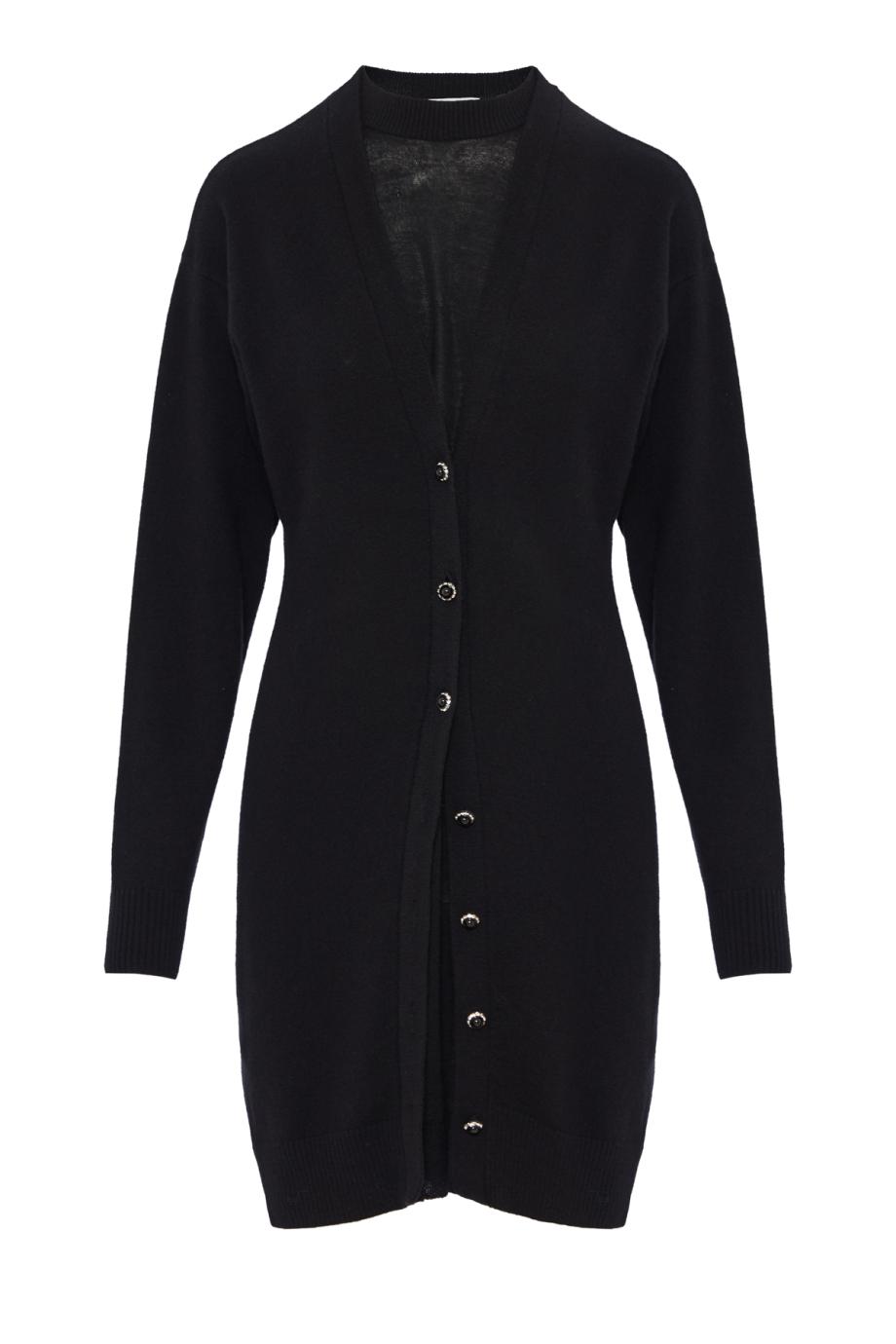 Wool and cashmere knitted midi dress