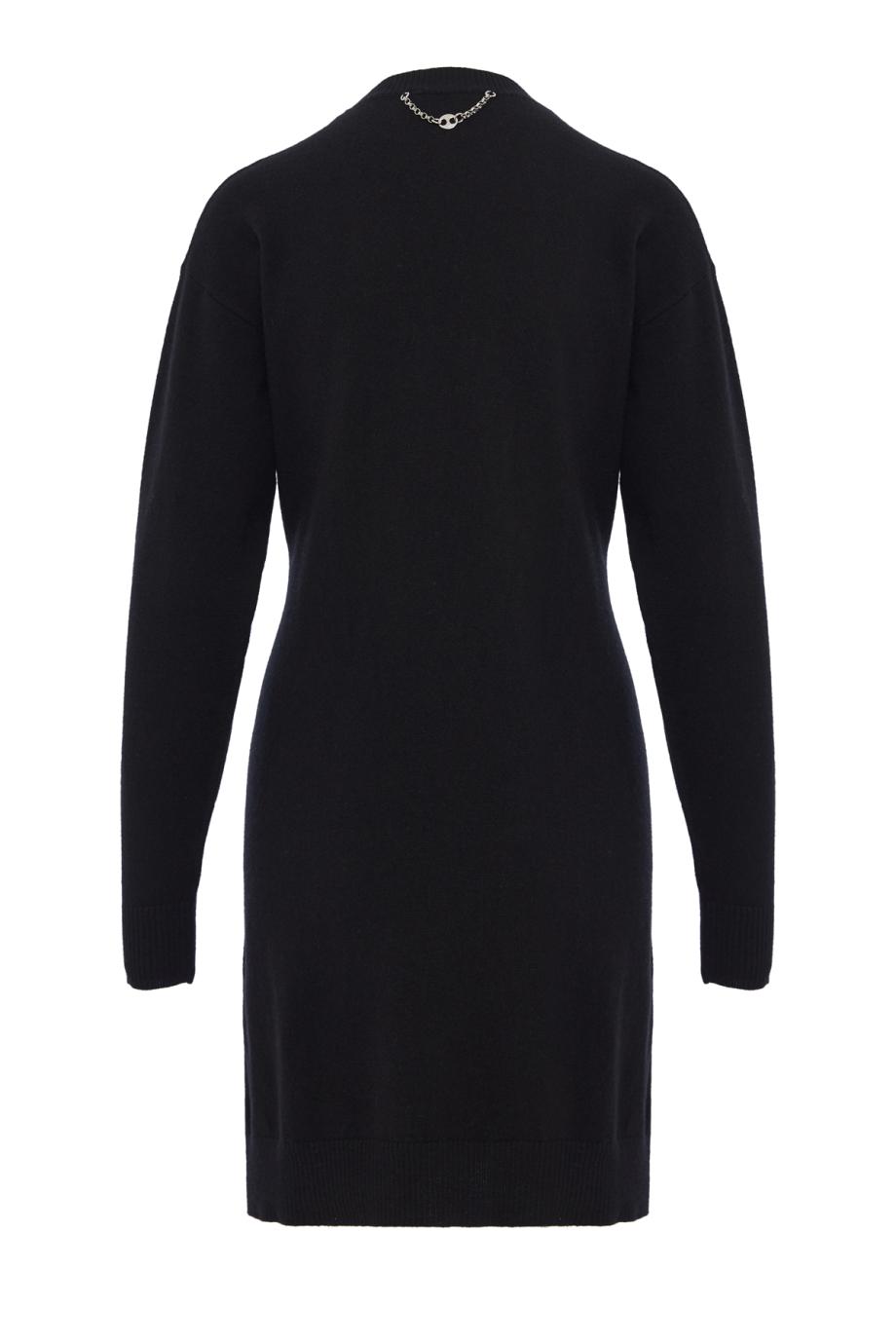 Wool and cashmere knitted midi dress