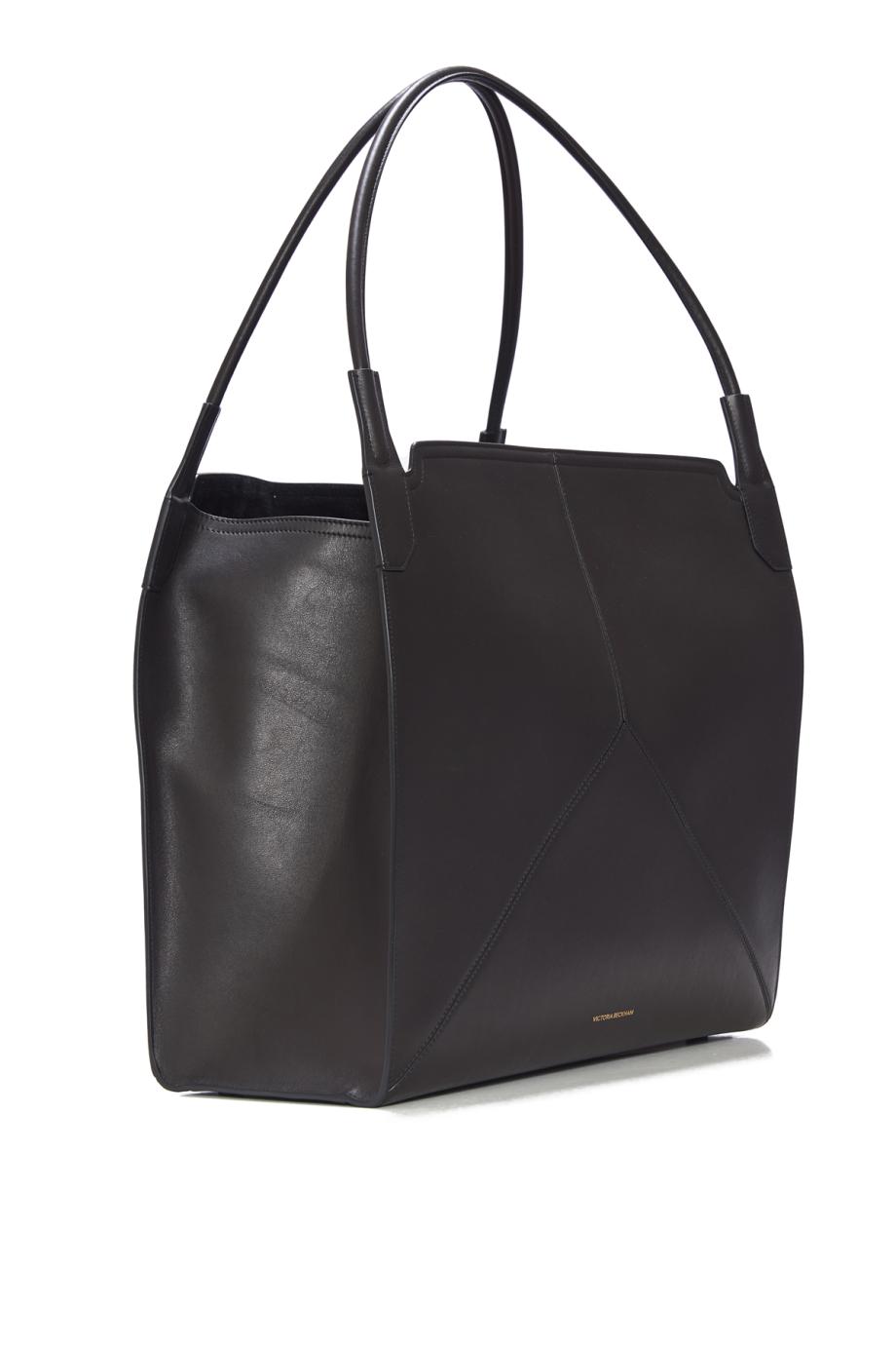 Victoria Tote In Black Soft Leather