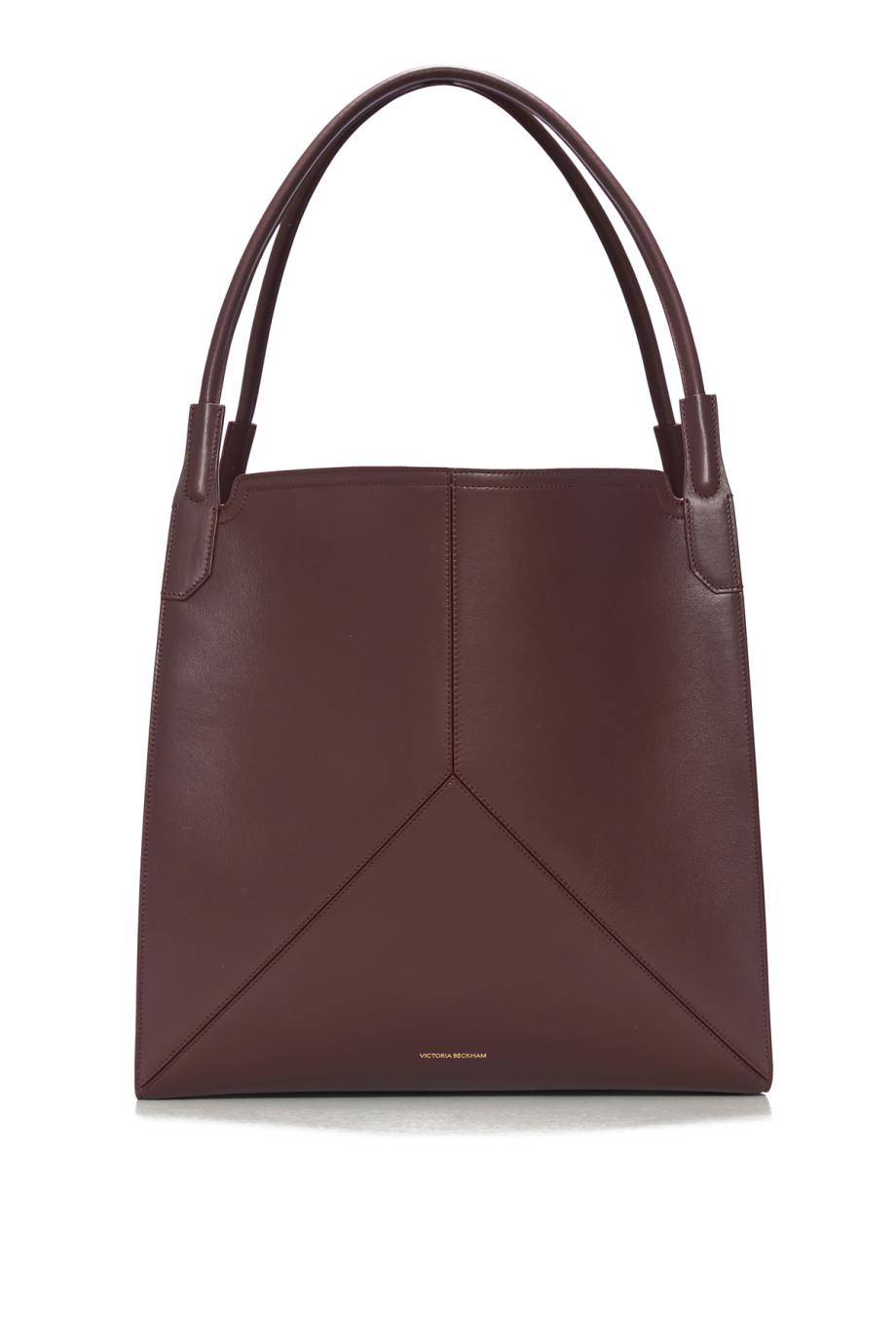 Victoria Tote In Burgundy Soft Leather