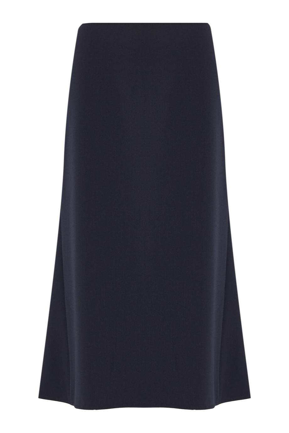 Wool-blend midi skirt