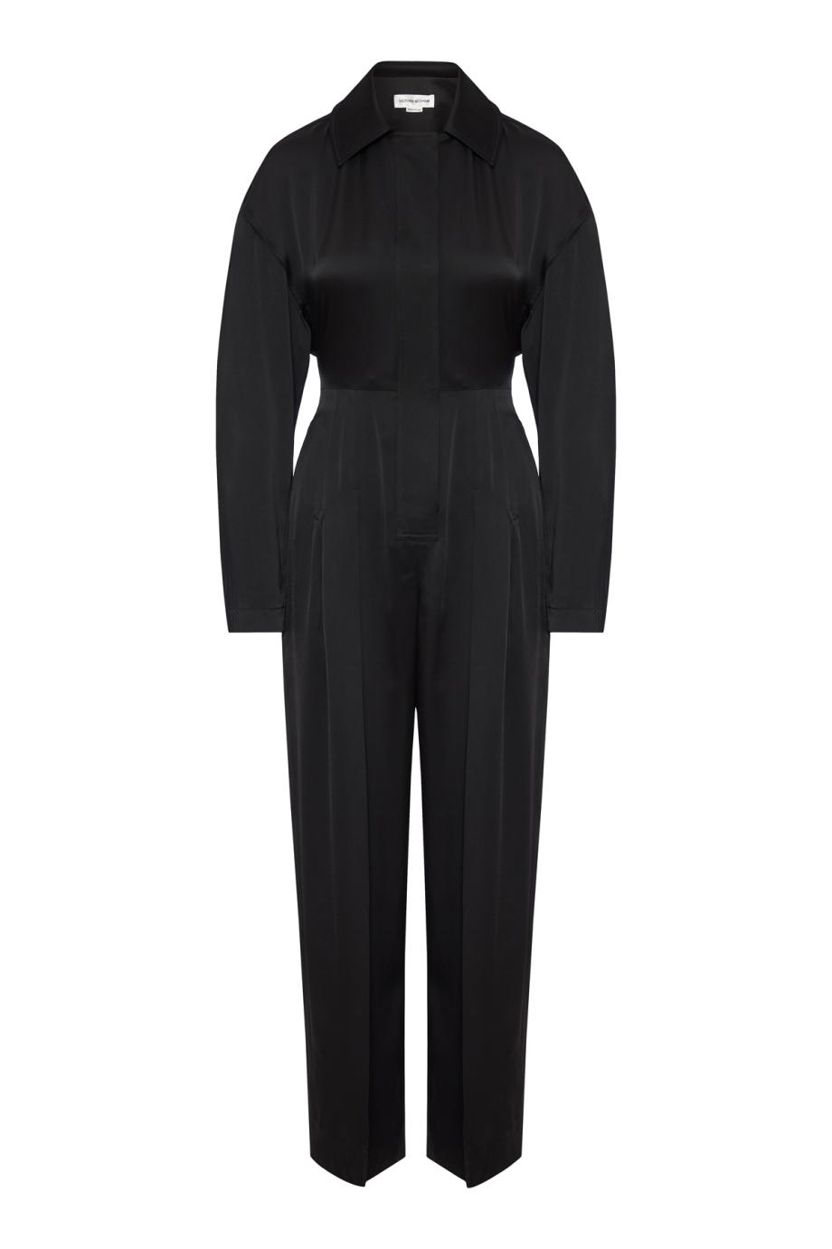 Fluid satin jumpsuit