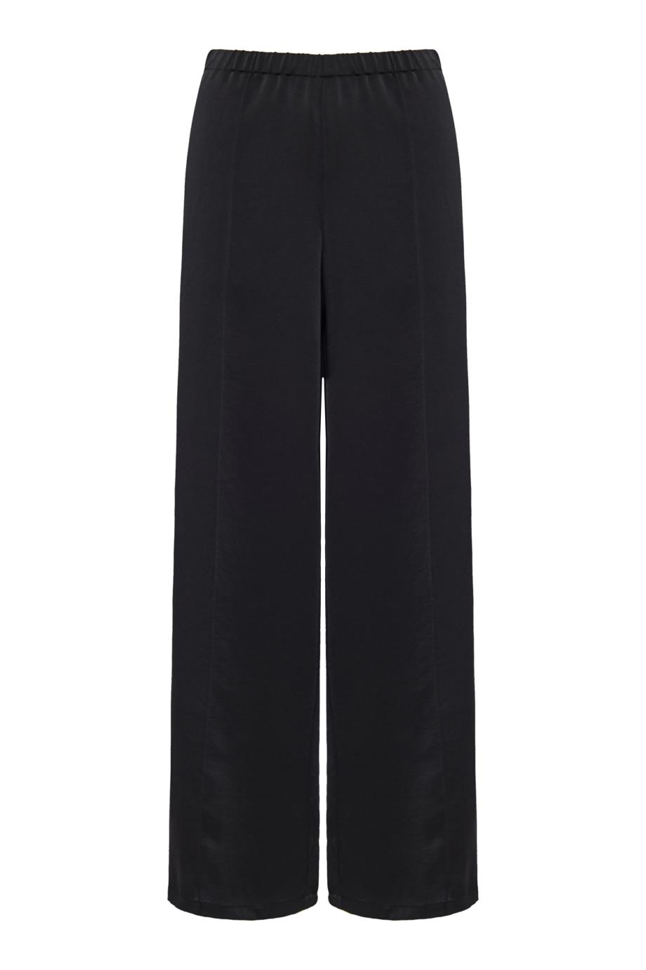 Side-Strap Crepe Pull-On Pant