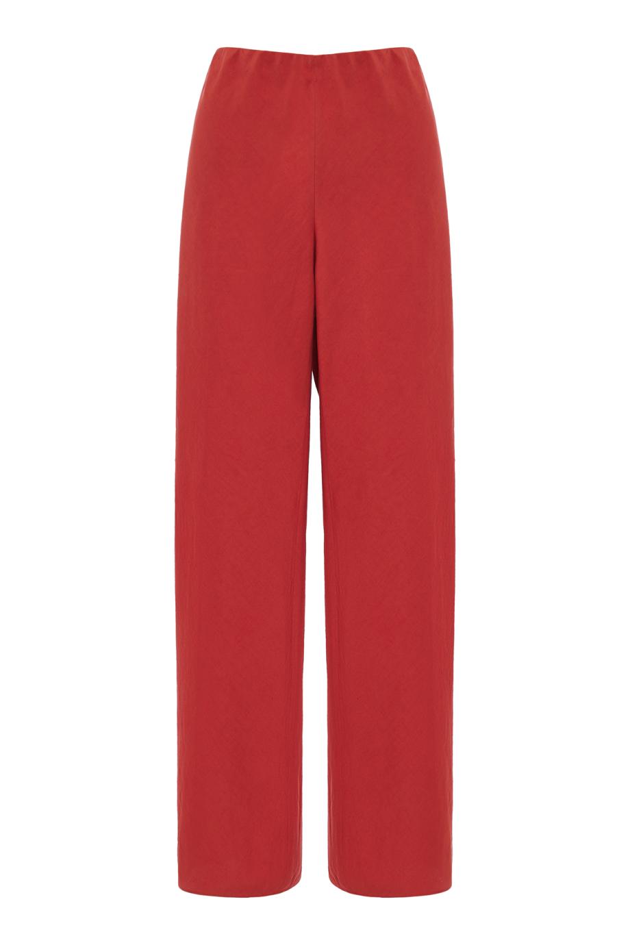 Cotton-Blend High-Waist Bias Pant