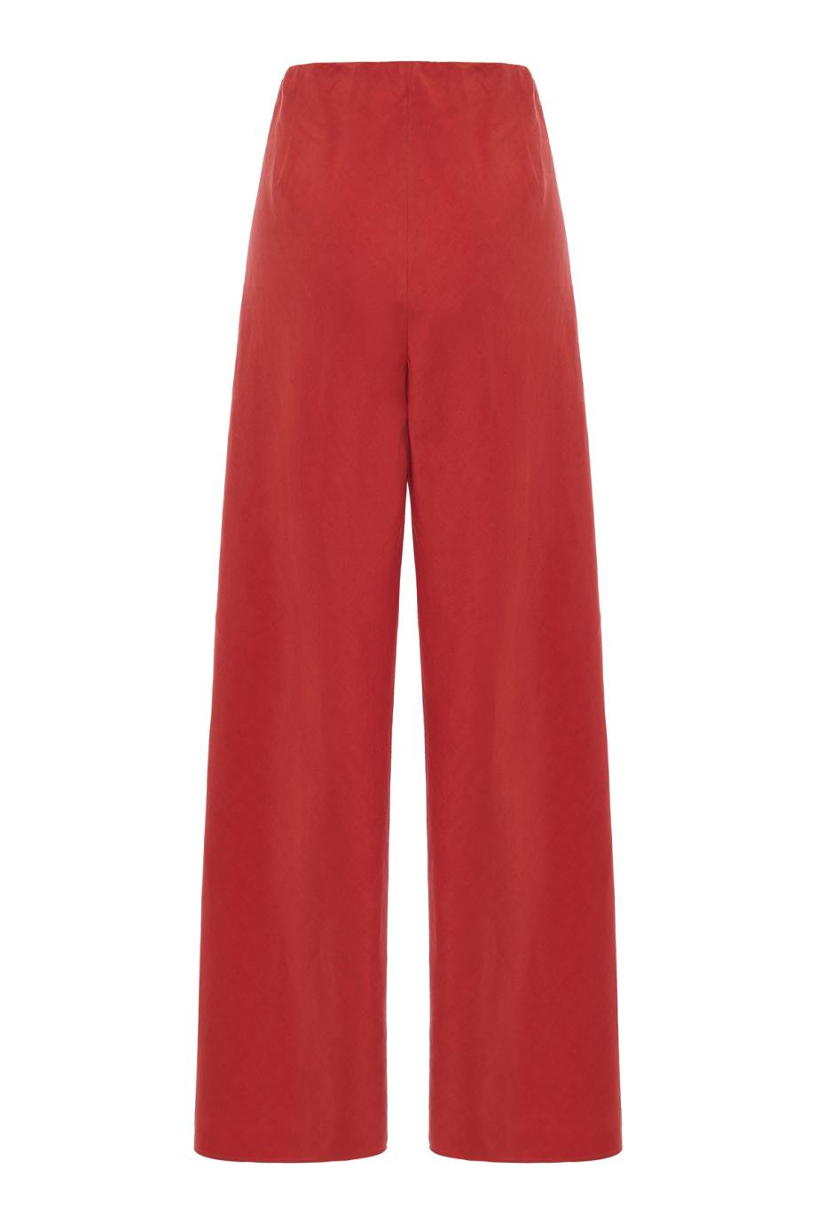 Cotton-Blend High-Waist Bias Pant