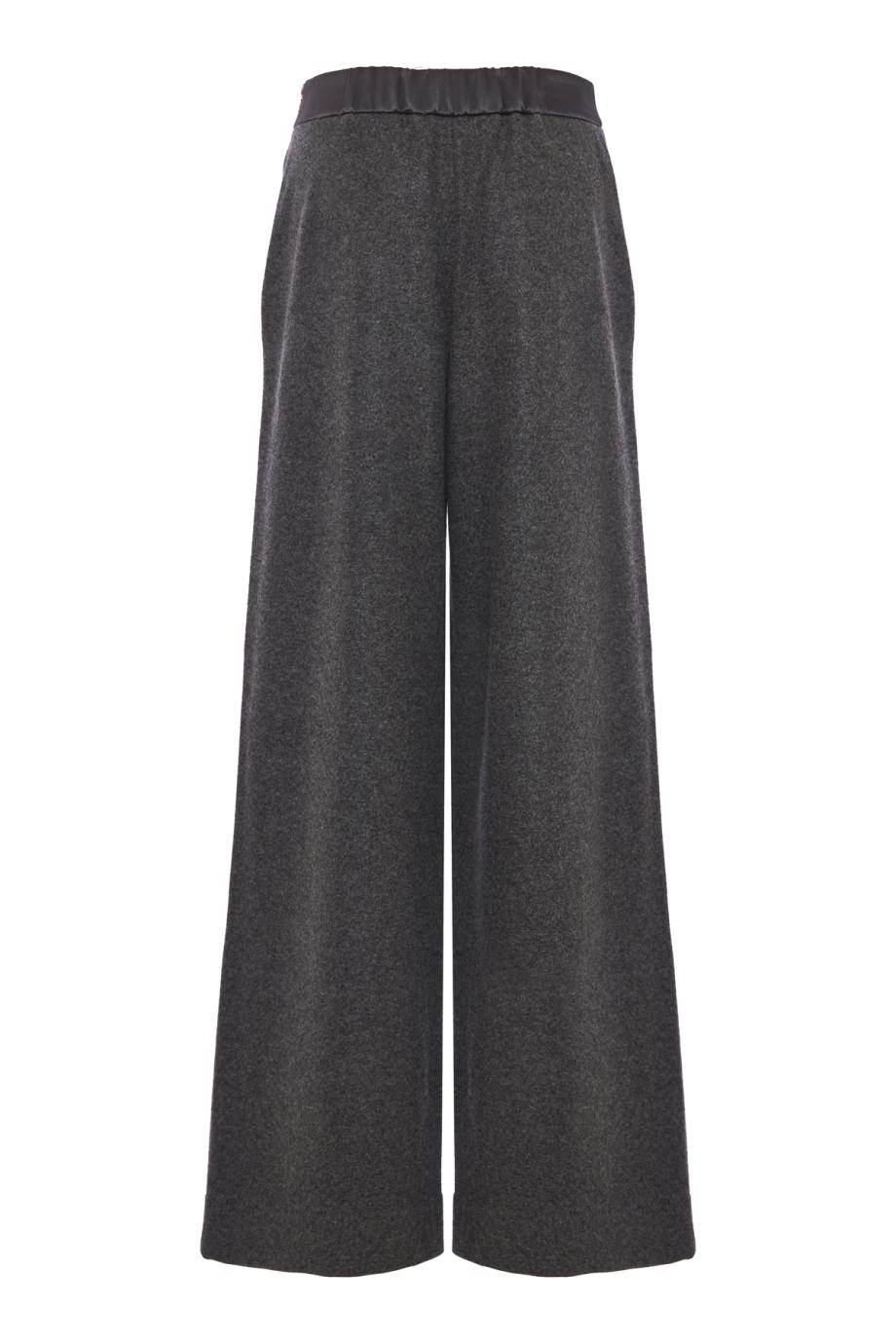 Wool and cashmere flannel pants