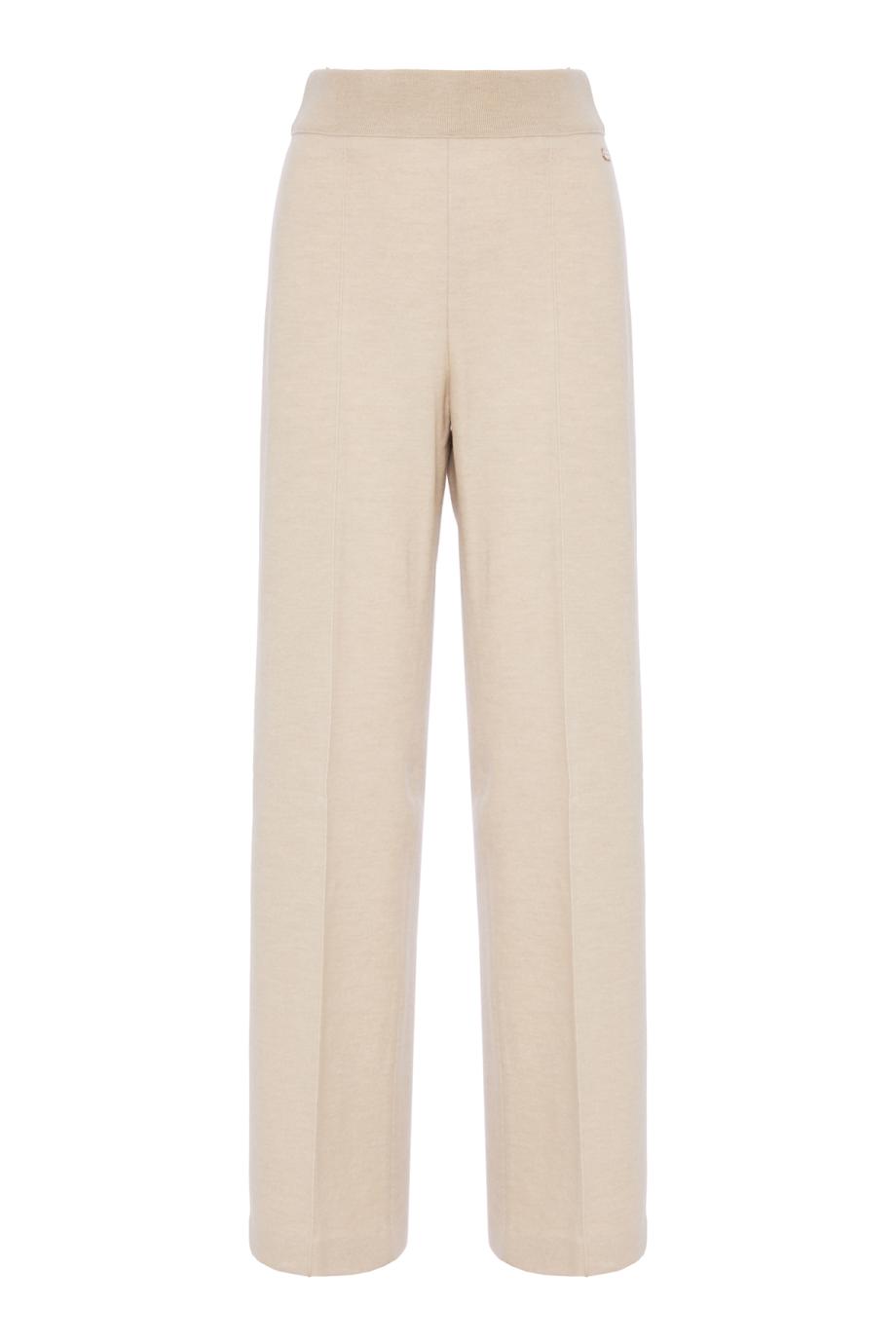 Wool and cashmere flannel pants